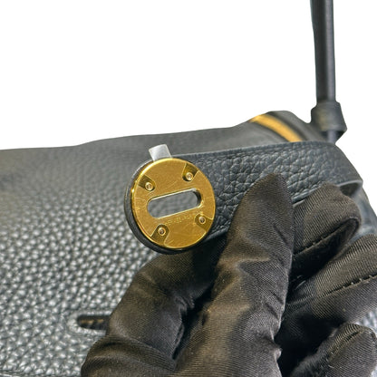 Used HERMES Tc Lindy 26 Shoulder Bag Black Ghw