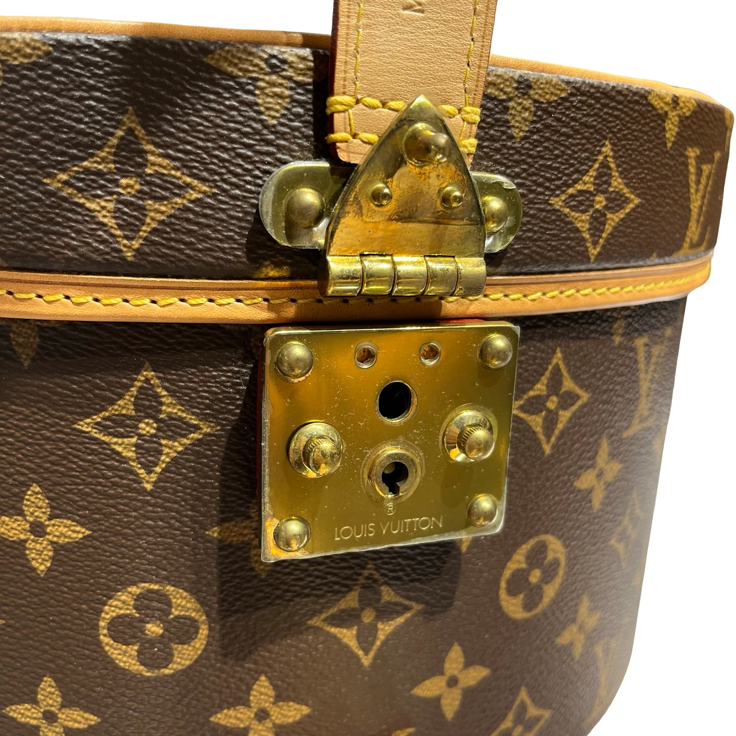 Used LOUIS VUITTON Monogram Canvas Boite Chapeau 30 Trunk Brown
