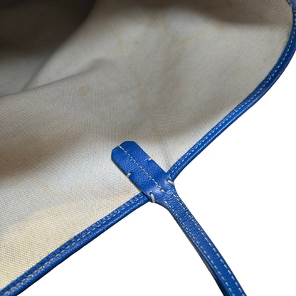 Used GOYARD Canvas Tote PM Tote Bag Blue