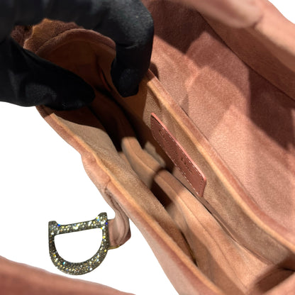 Used Christian Dior Mini Shoulder Pink Shoulder Bag Pink GHW