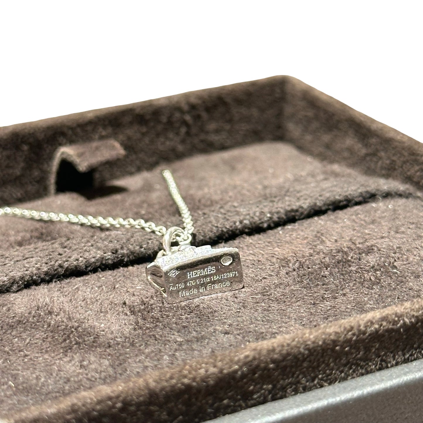 Used HERMÈS KELLY PENDANT NECKLACE Necklace PHW