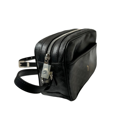 Used Goyard Canvas Coated Canvas Camera Camera Bag Black PHW