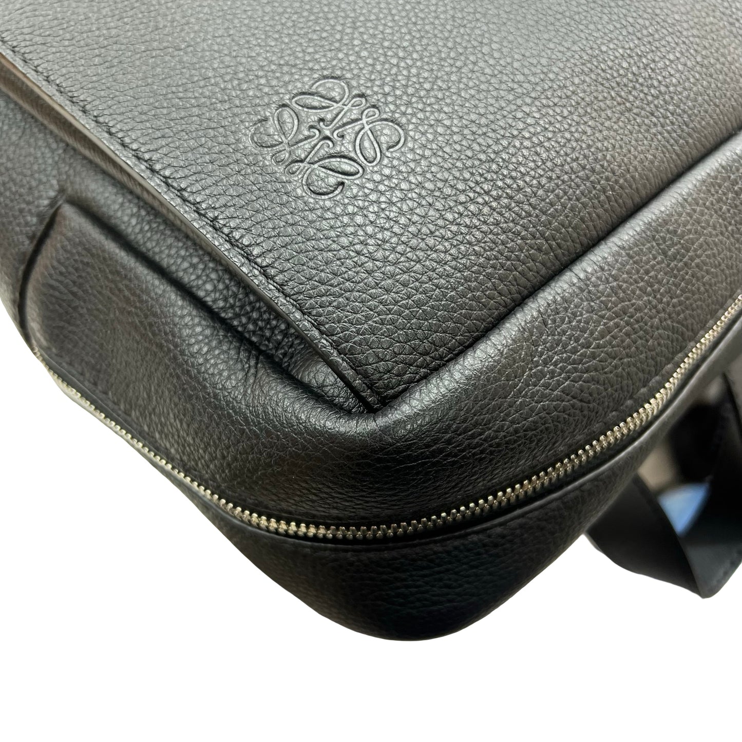 Used Loewe Military Backpack Black PHW