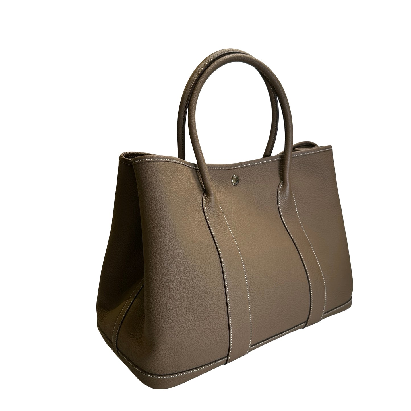 Used HERMES Negonda Garden Party Tote Bag Etoupe