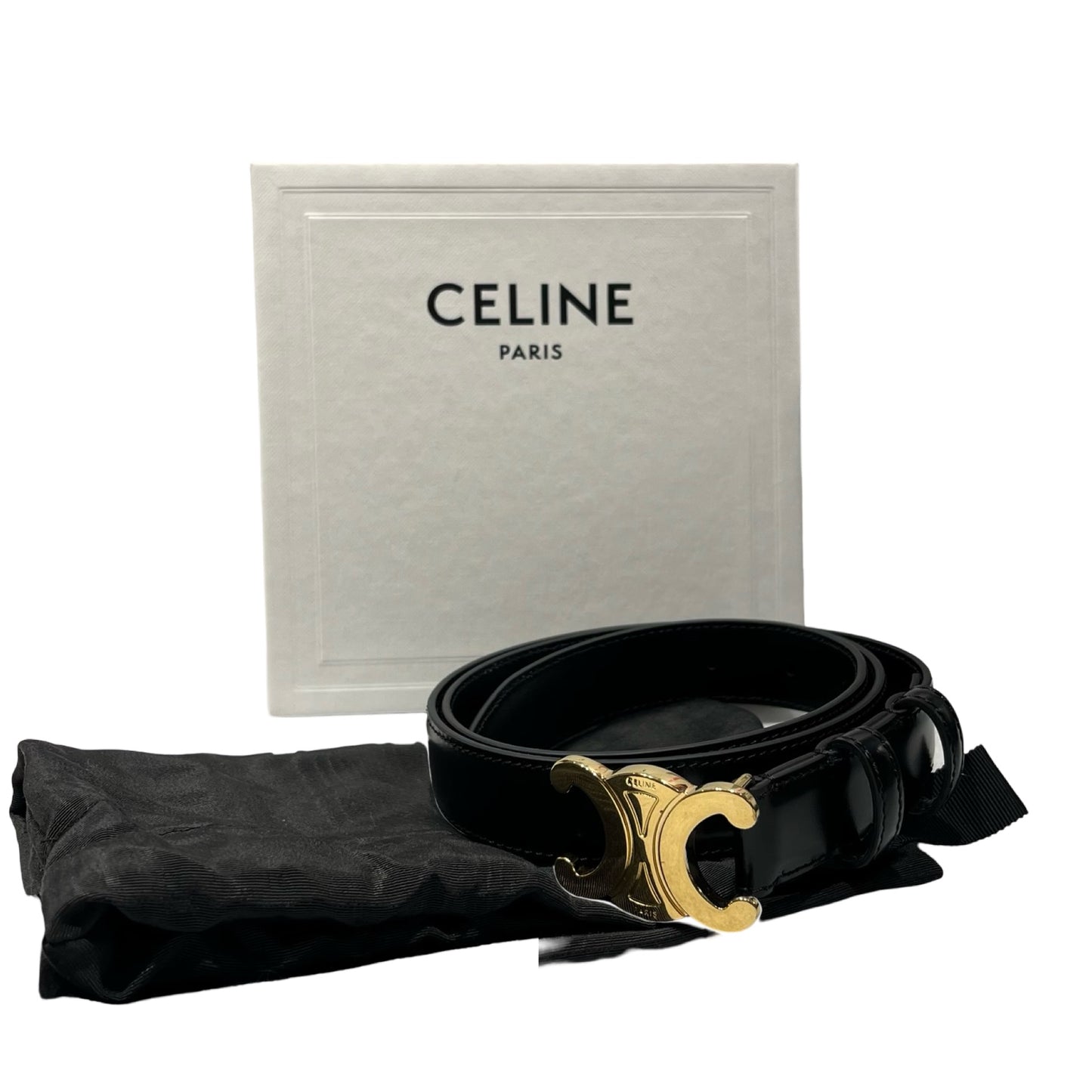 Used CÉLINE Belt Black GHW