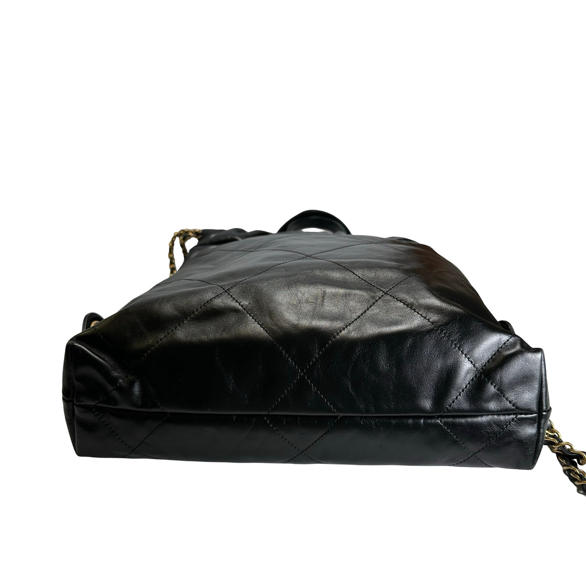 Used CHANEL Quilted Leather Chanel 22 Backpack Backpack Black