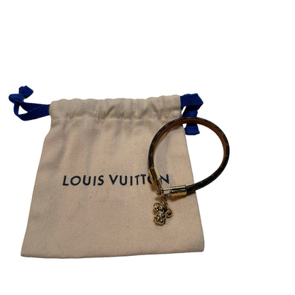 Used LOUIS VUITTON Monogram coated canvas Bracelet Jewellery Brown GHW