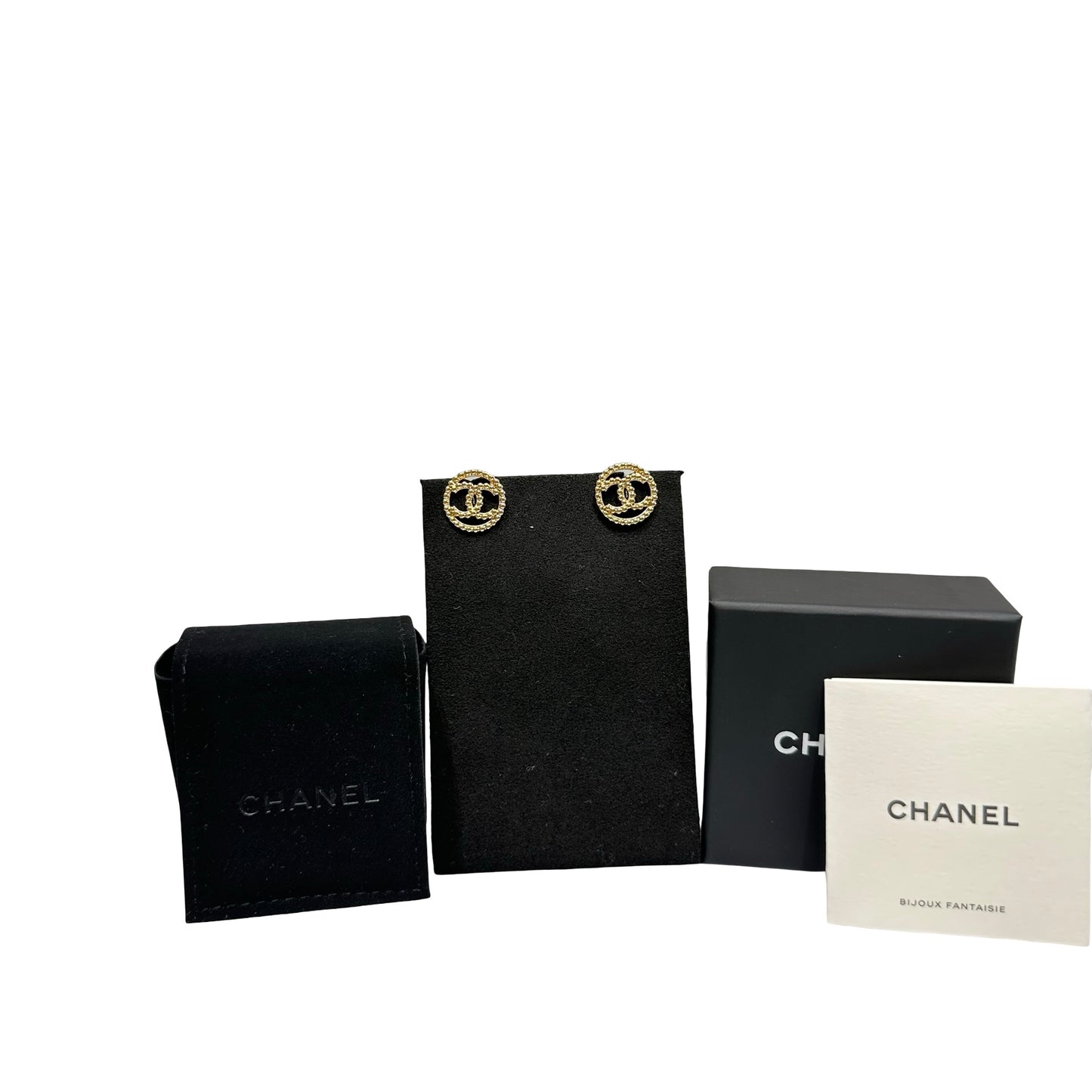 Unused CHANEL Earrings GHW