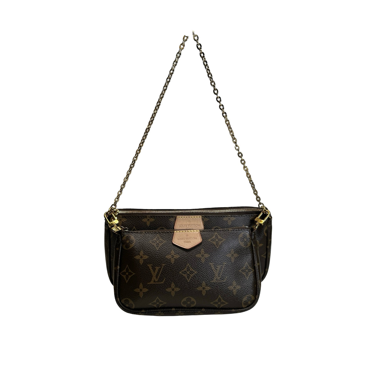 Used LOUIS VUITTON Monogram Multi Pochette Accessories Cross body bag Brown