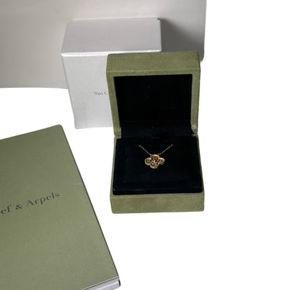 Used VAN CLEEF & ARPELS 18K Gold Alhambra Neeklace GHW