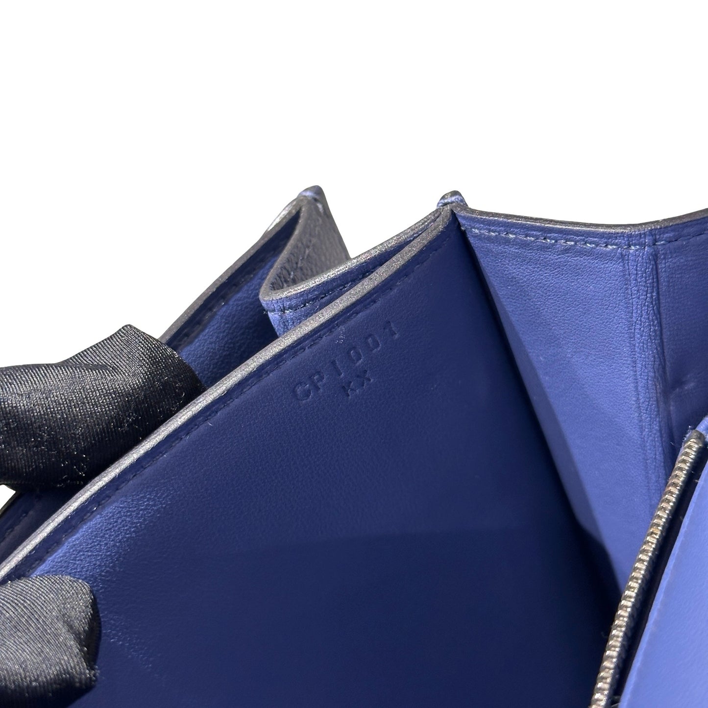 Used HERMÈS Leather 2002 20cm Cross Body Bag PHW Blue
