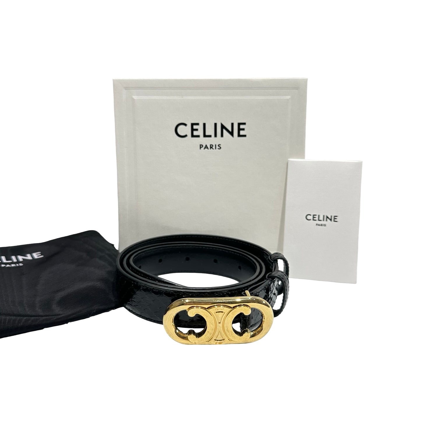 Unused CELINE Belt Black