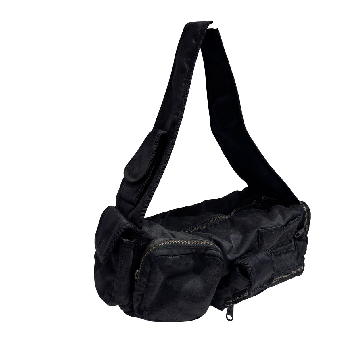 Used BALENCIAGA Solid Explorer Belt Bag Belt bag Black