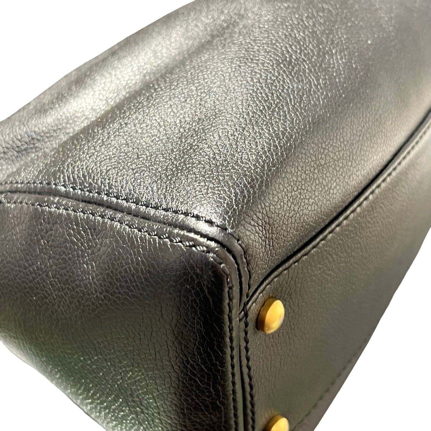 Used CHANEL Vintage Hobo Hobo Bag Black GHW