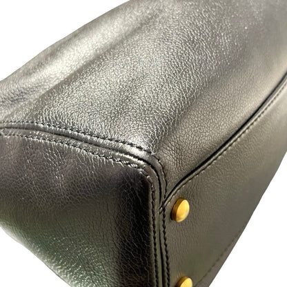 Used CHANEL Vintage Hobo Hobo Bag Black GHW