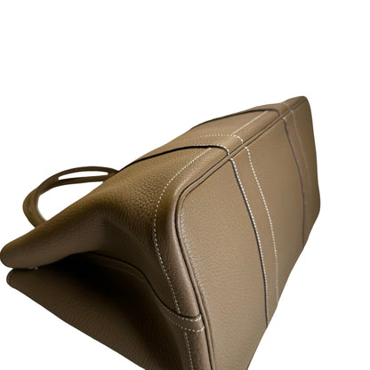 Used HERMES Negonda Garden Party Tote Bag Etoupe
