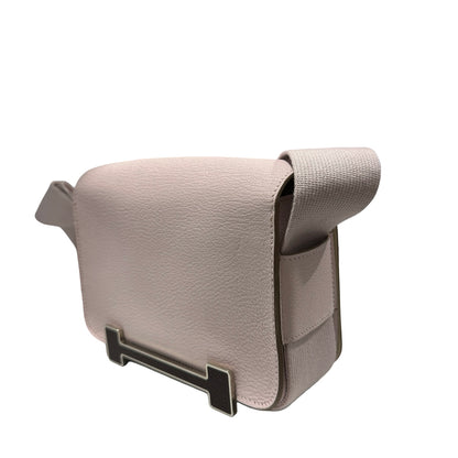 Used HERMES Geta Bag Crossbody Bag 09 Mauve Pale/I2 Nata