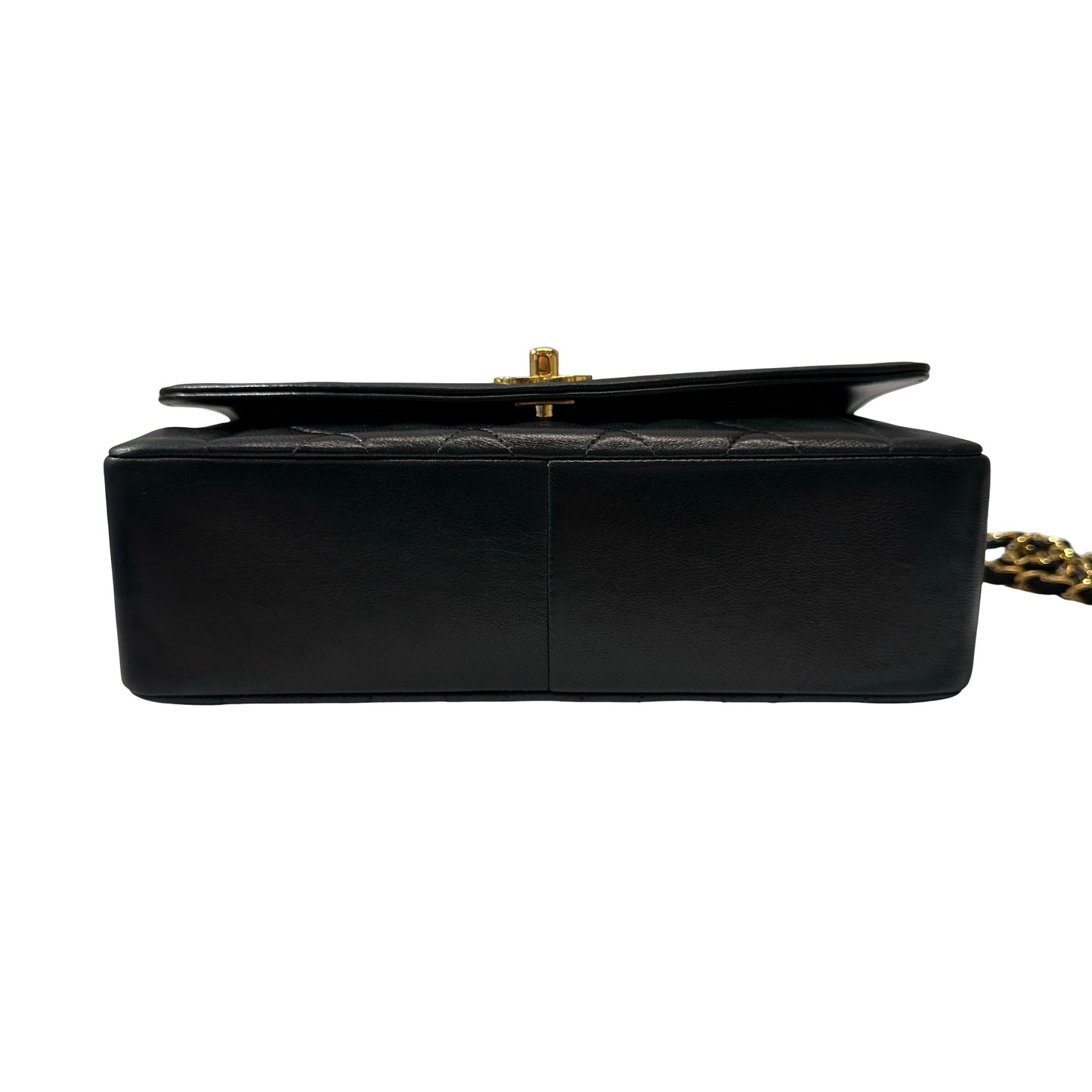 Used CHANEL DIANA Shoulder Bag Black GHW