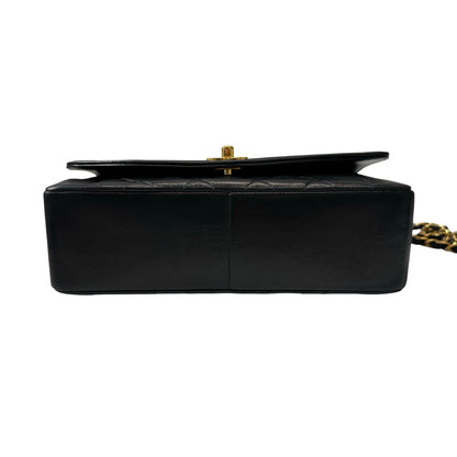 Used CHANEL DIANA Shoulder Bag Black GHW