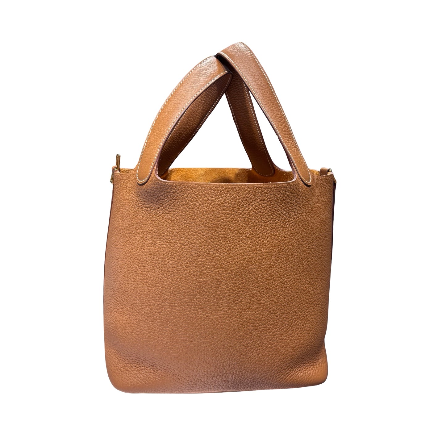 Used HERMÈS TC Picotin 22 Bucket Bag Gold (37) GHW
