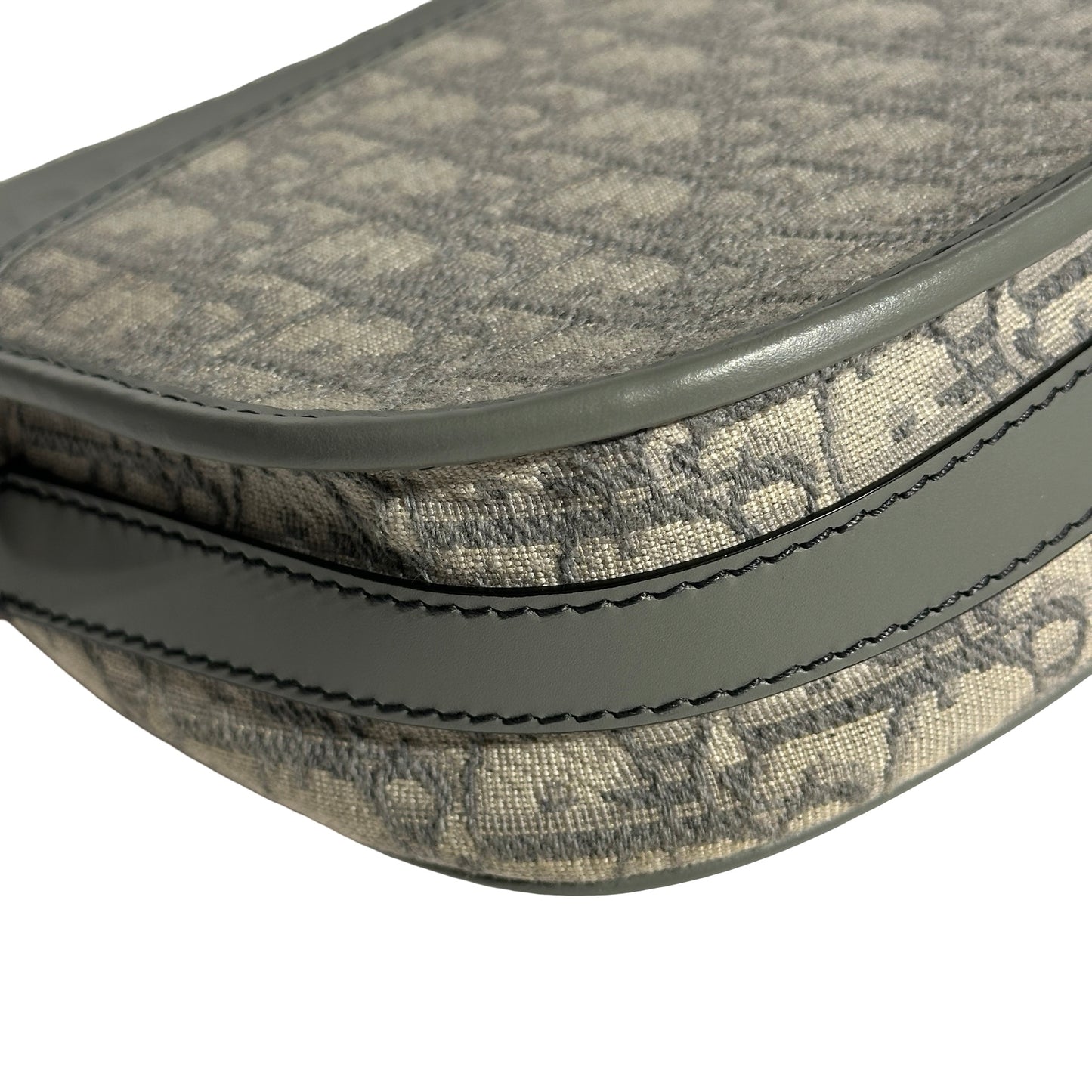 Used DIOR Grey White GHW Used Dior Bobby Cross Body Bag Gray GHW