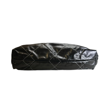 Used CHANEL Lambskin 22 Backpack Backpack Black GHW