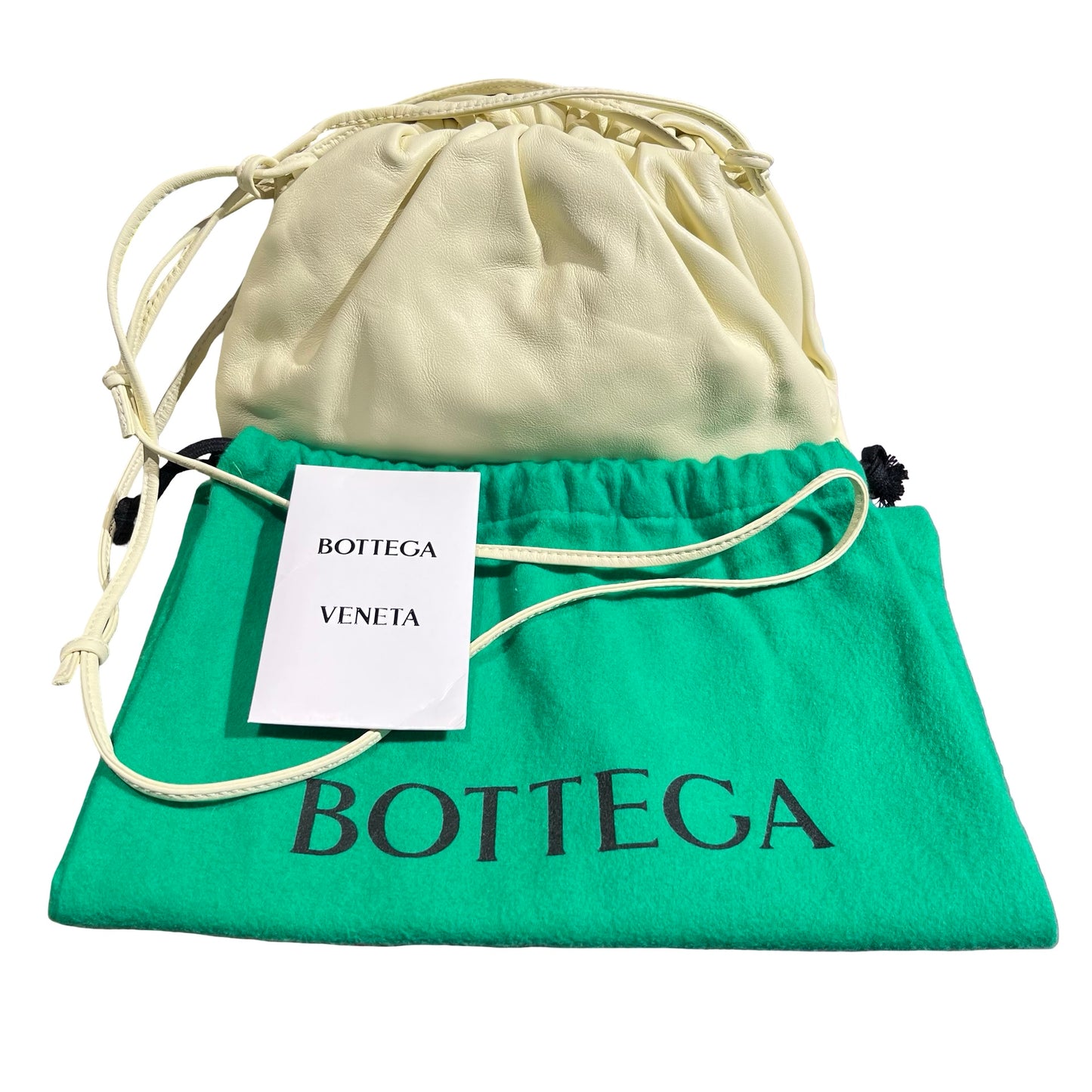 Unused Bottega Veneta Calfskin Leather Mini pouch bag Pouch Yellow