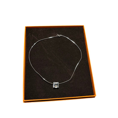 HERMÈS Necklace Jewellery Black PHW