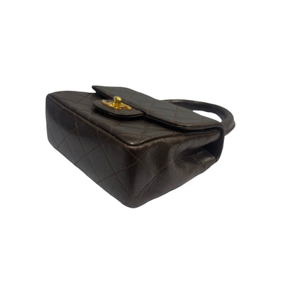 Used CHANEL Matelasse Vintage Kelly Handbag Black
