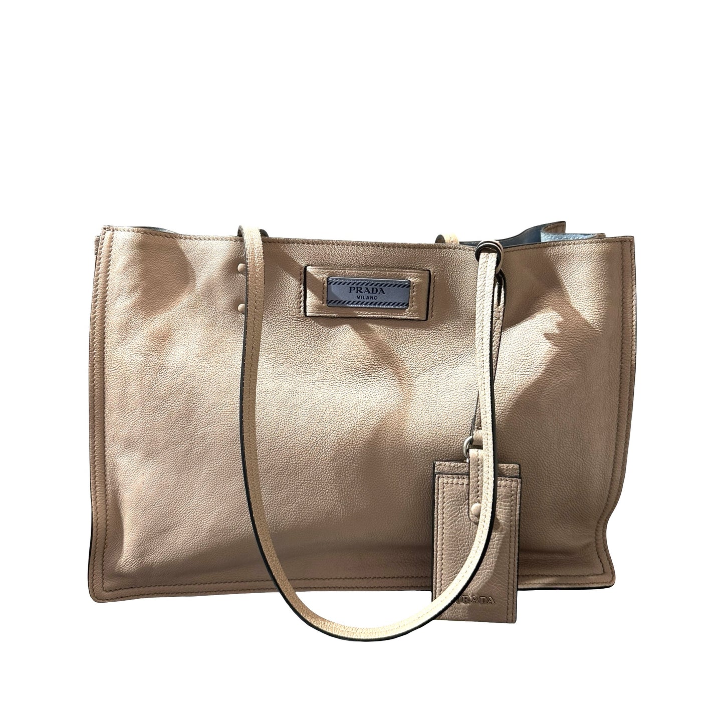 Used PRADA Shoulder Shoulder Bag Brown PHW