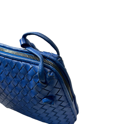 Used Bottega Veneta Shoulder Bag Blue PHW