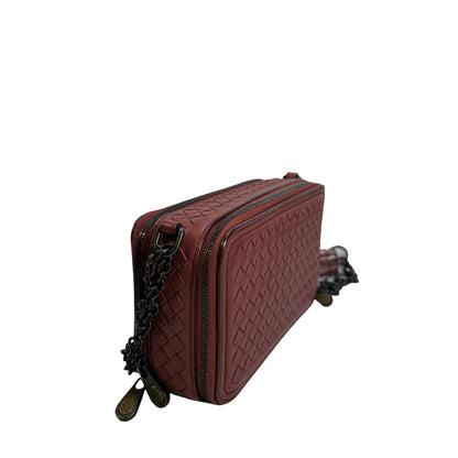 Used BOTTEGA VENETA Intrecciato Intrecciato Camera Bag Camera Bag Burgundy