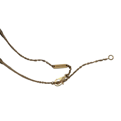 Used VAN CLEEF & ARPELS 18K Gold Vintage Alhambra Necklace Brown GHW