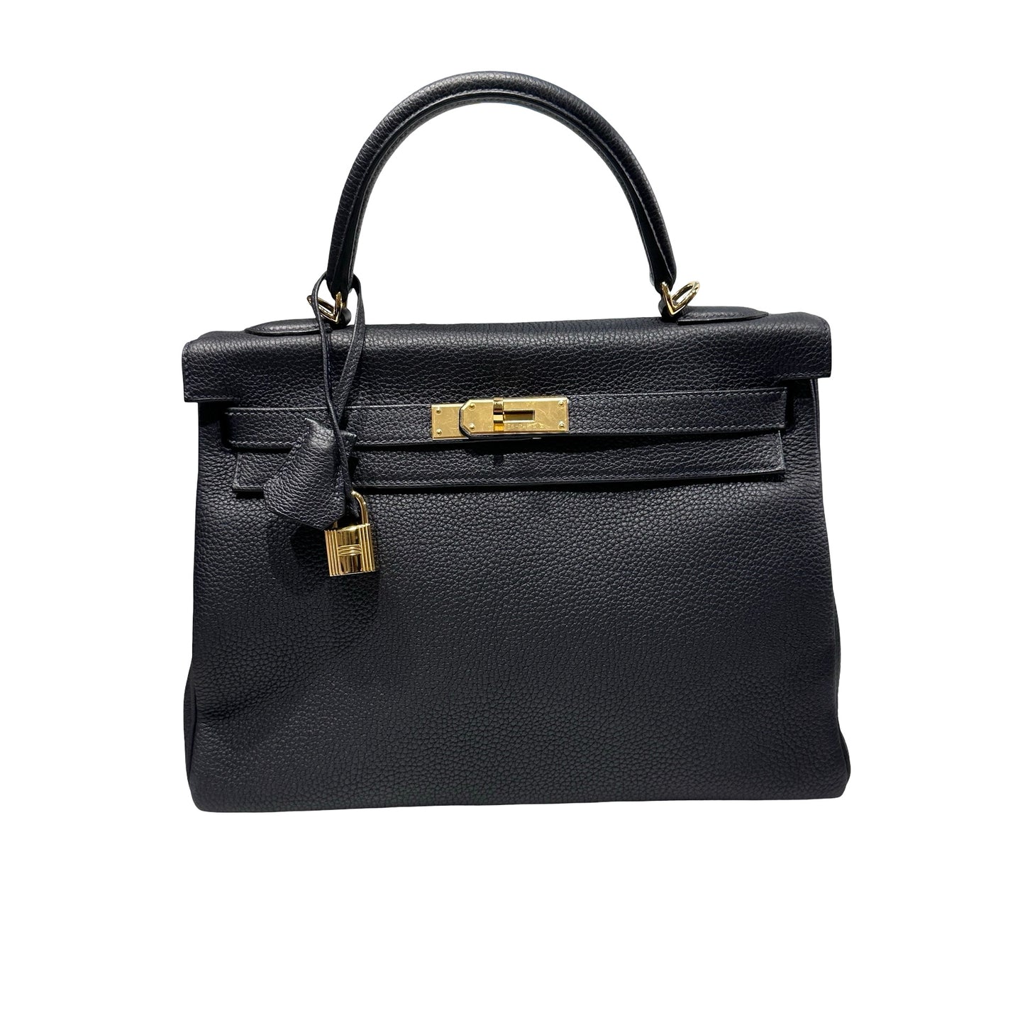 Used HERMÈS Kelly Bag GHW Navy Blue