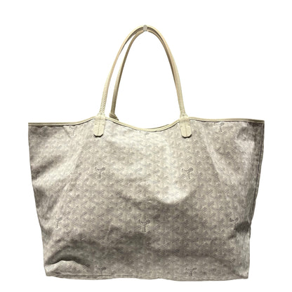 Used GOYARD Canvas Tote GM Tote Bag White PHW