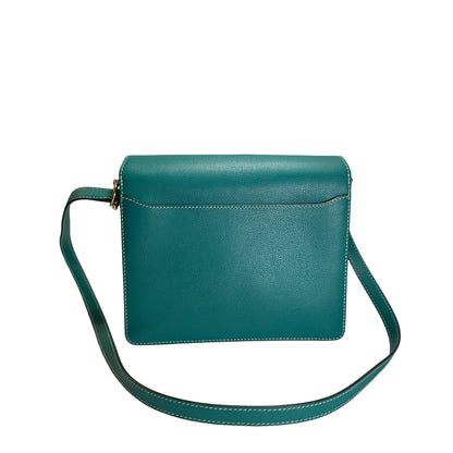 Used HERMES Epsom Roulis Shoulder Bag Green