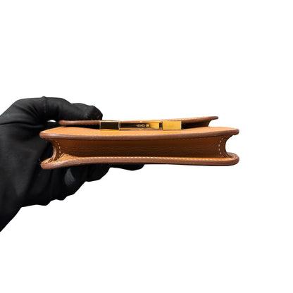 Unused Hermès Calfskin Leather Constance Slim Wallet Gold GHW