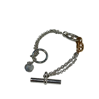 Unused HERMÈS Farandole Bracelet Silver Gold