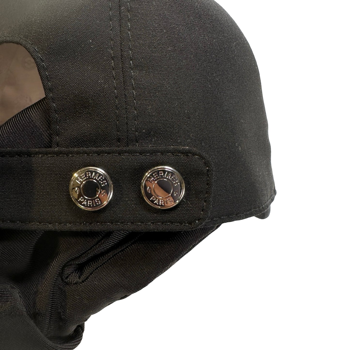 Used HERMES Hat Hat Black Gold