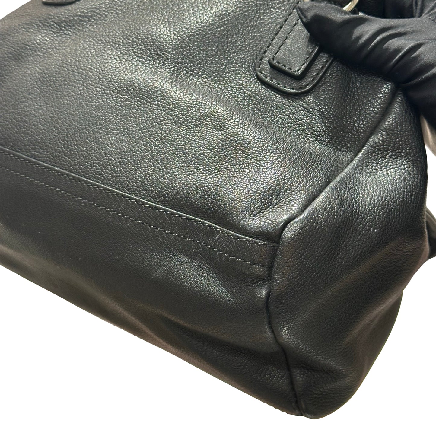 Used GIVENCHY Calfskin Leather PANDORA Two Way Shoulder Bag Black