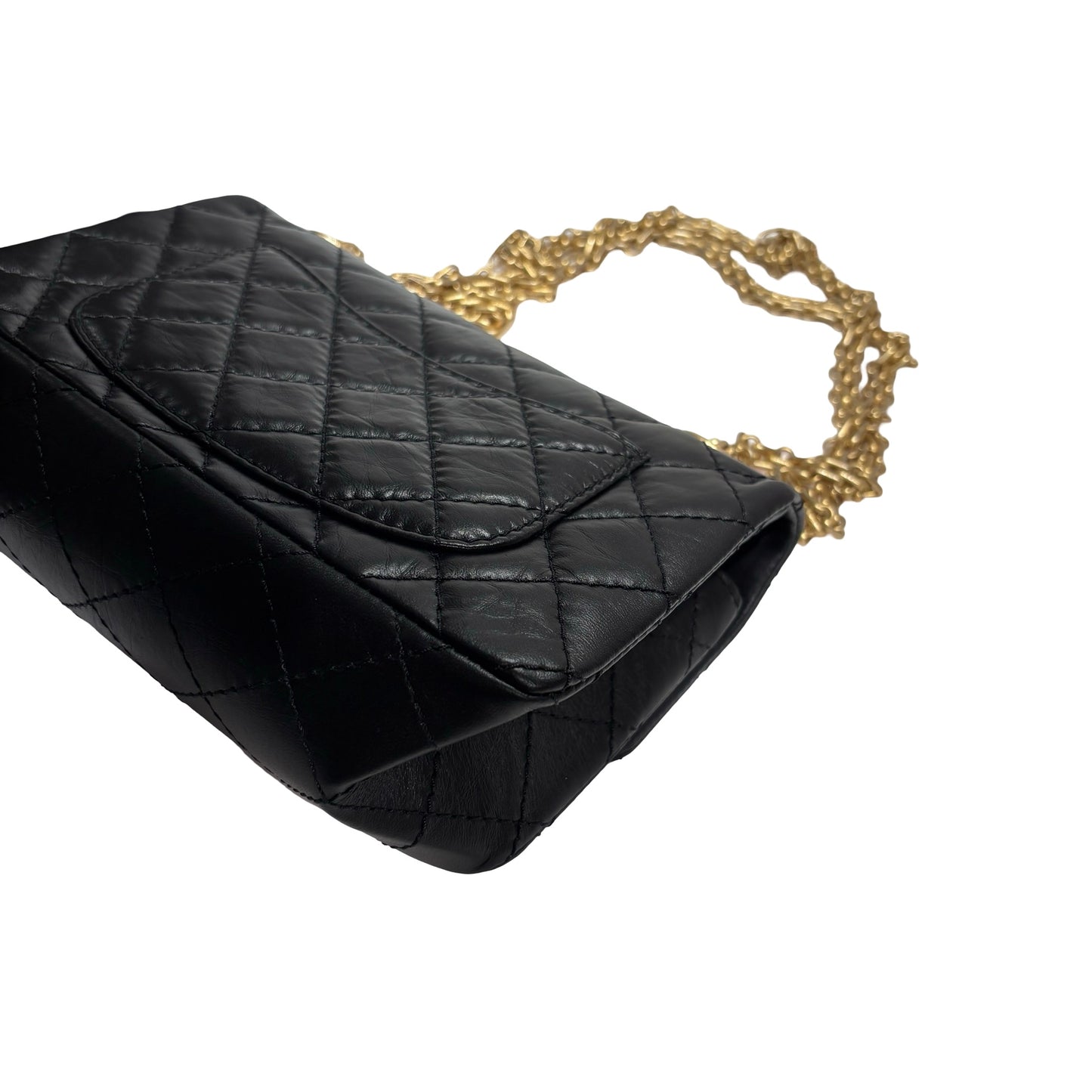 New Chanel Mini 2.55 Shoulder Bag Black GHW