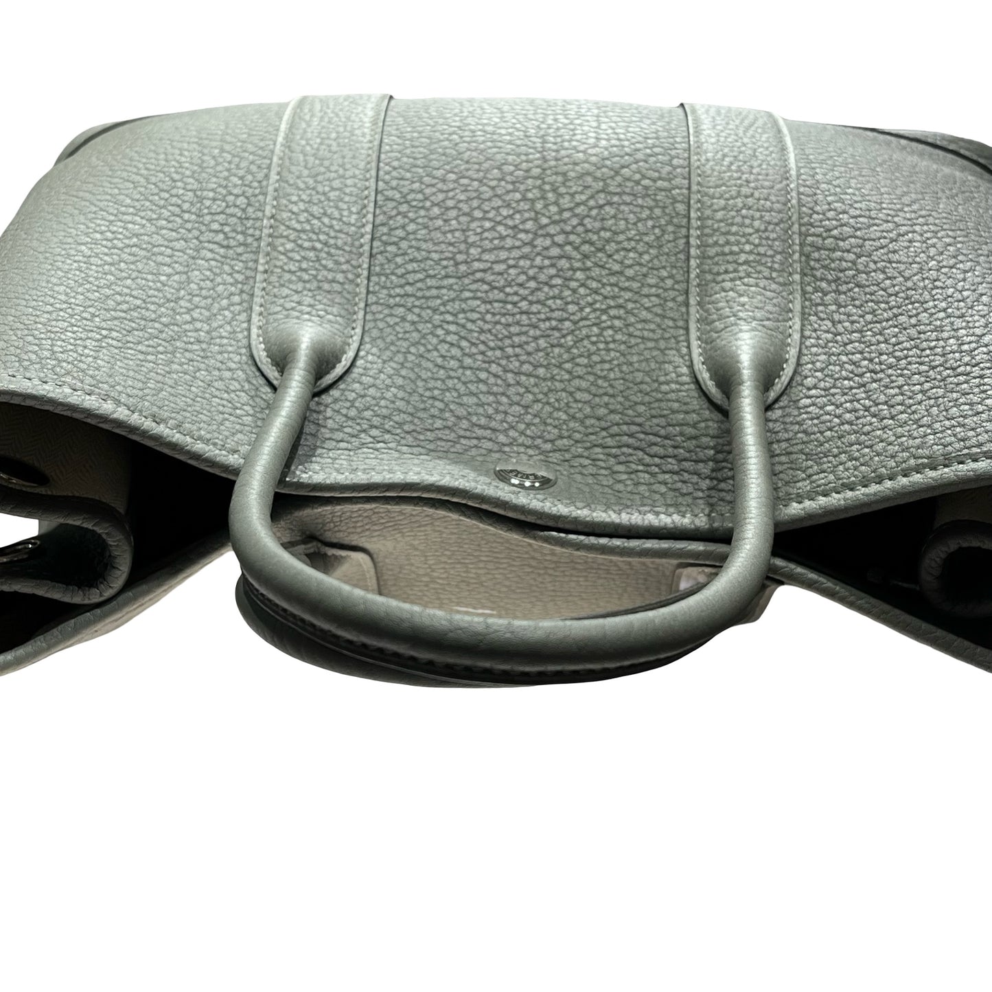 Used HERMÈS Leather GP 30 Basket Bag Grey