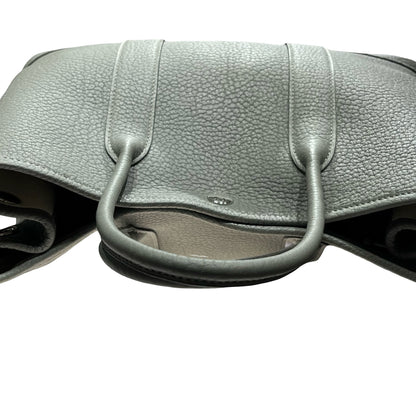 Used HERMÈS Leather GP 30 Basket Bag Grey