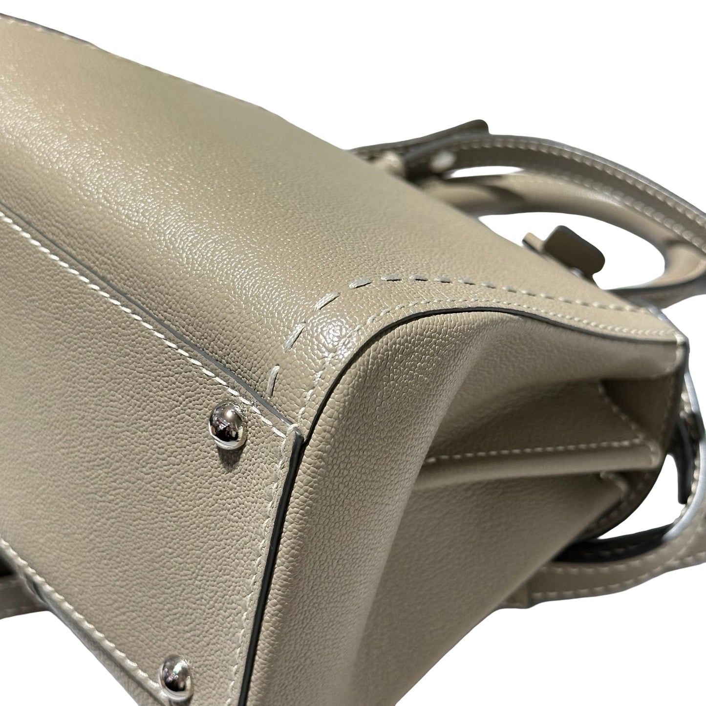 Used DELVAUX Brillant Mini Shoulder Bag Grey PHW