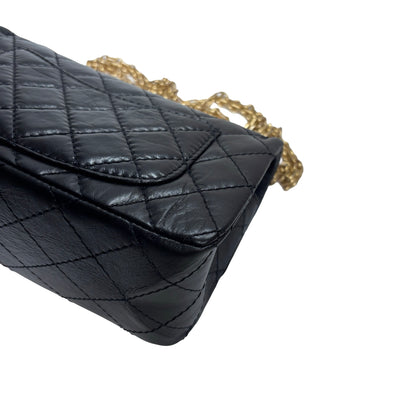 New Chanel Mini 2.55 Shoulder Bag Black GHW