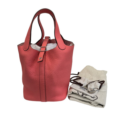 Used HERMÈS Bucket Bag Pink