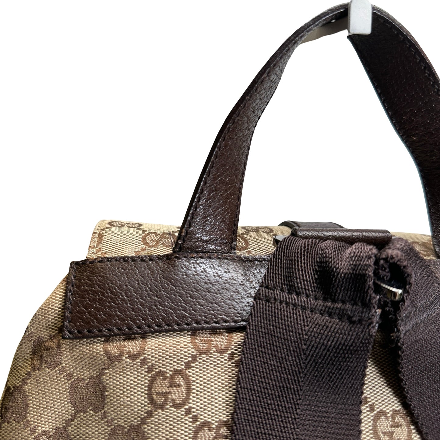 Used GUCCI GG Canvas GG Canvas Backpack Backpack Brown Beige