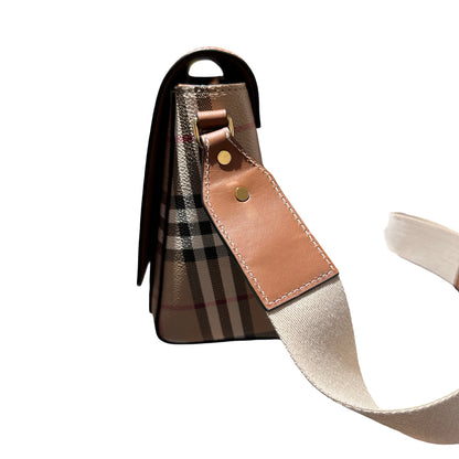 Used BURBERRY Cross Body Bag Brown GHW