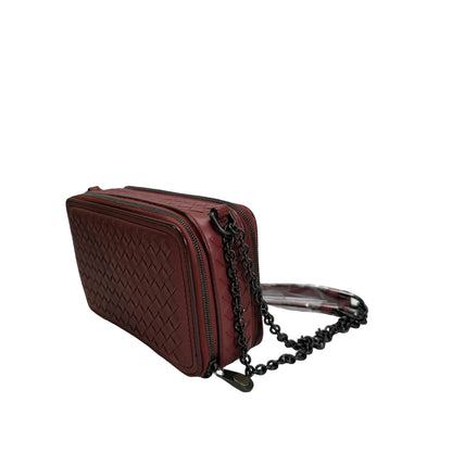 Used BOTTEGA VENETA Intrecciato Intrecciato Camera Bag Camera Bag Burgundy