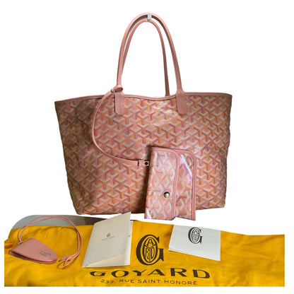 Used GOYARD Goyardine Saint Louis Tote Bag Pink